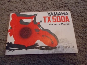 Yamaha TX 500A 1973 manual del dueño - Imagen 1 de 3