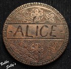 Britain Halfpenny Love Token Alice