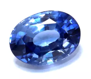 Certified Natural 5.70 Ct Kashmiri Blue Sapphire OVal Cut Loose Gemstone - Picture 1 of 4