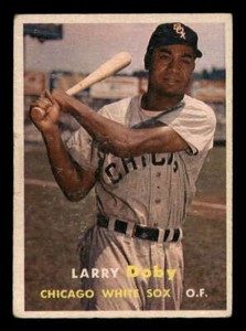 1957 Topps #85 Larry Doby White Sox VG (3) crease