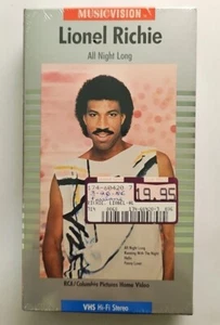 Lionel Richie - All Night Long VHS SEALED w/ Watermarks Slipcase RCA VTG  - Picture 1 of 9