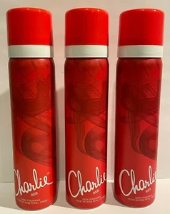 Lot Of 3 Charlie Red Body Fragrance Spray By Revlon Women - 2.5 oz each - Picture 1 of 1