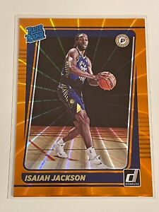 Isaiah Jackson 2021 Donruss RR Orange Laser #217 RC Basketball Card