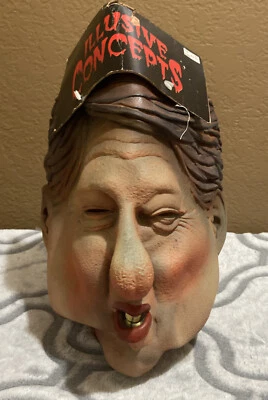 Bill Clinton Cartoon Mask Dress Up Halloween Adult Costume Illusive Concepts - Image 1 of 4