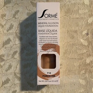 Sorme Cosmetics Mineral Illusion Foundation Oil Free, Porcelain 710, 0.8oz NEW. - Picture 1 of 4