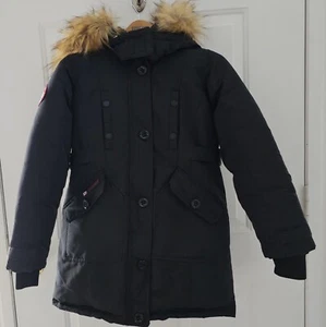 Canada Weather Gear Women’s Coat / Parka Faux Fur Trim Hood Size L (14-16) - Picture 1 of 12