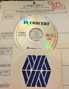 RADIO SHOW: 5/25/92 BBC CONCERT CLASSIC LIVE w/DEEP PURPLE w/6 LIVE TUNES - Foto 1 di 2