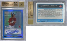 2009 Bowman Draft Prospects Chrome Blue Refractor Rey Fuentes BGS 9.5 GEM MINT