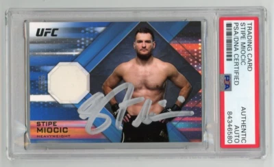 2019 Topps UFC Knockout Stipe Miocic Relic Auto /50 #KR-SM PSA/DNA Authentic - Image 1 of 2