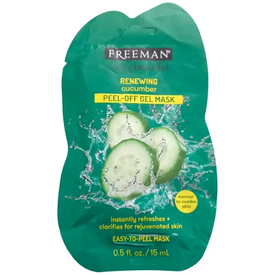 Freeman Cucumber Peel-Off Gel Face Mask skincare facial renewing clarifying - Image 1 of 4