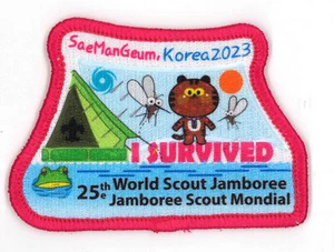 2023 World Scout Jamboree I SURVIVED SCOUTS SOUVENIR Patch - Bild 1 von 2