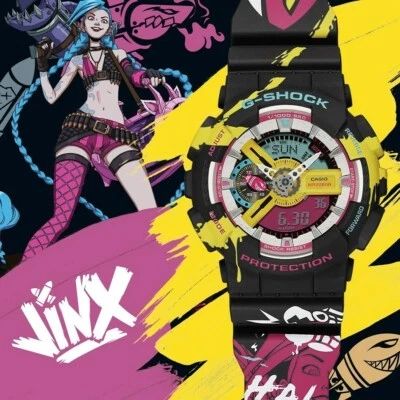 G-Shock League of Legends Jinx Limited Edition Watch GShock GA-110LL-1A RRP$399 - Image 1 of 4