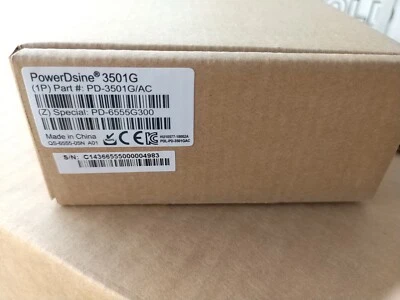 Unused! Microsemi PowerDsine 3501G Gigabit PoE Injector Midspan in box - Image 1 of 2