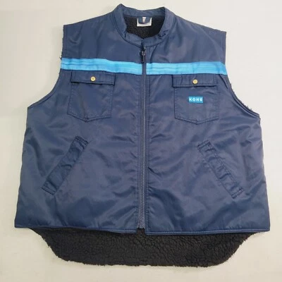 Kansas Brand KONE Industrial Work Canvas Sherpa Lined Fleece Vest Jacket Sz 3XL - Image 1 of 4
