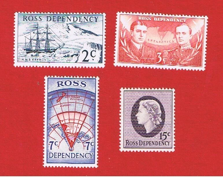 Ross Dependency  #L5-L8   MVFVLH OG   Various Scenes    Free S/H - Image 1 of 1