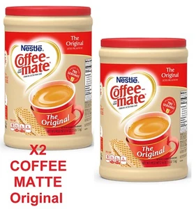 X2 Nestle Coffee Mate Original pulverisierte Milchkännchen 2 Kanister zu je 56 Unzen FRISCH!! - Bild 1 von 2