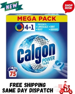 Calgon Water Softener Powerball 4-in-1 Washing Machine Limescale 75 Tablets | UK - Picture 1 of 5