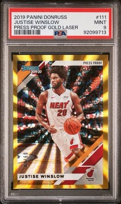 Justise Winslow Miami Heat 2019–20 Donruss золотистый лазер с защитой от прессования /10 - Изображение 1 из 2