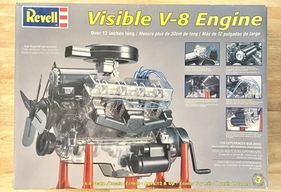 Revell Visible V8 Engine Model Kit #85-8883 1:4 Scale - New Open Box *READ* - Image 1 of 4