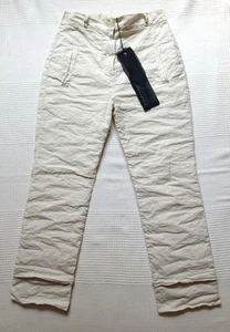 HANNOH WESSEL AEQUAMENTE CRINKLE COTTON LINEN TROUSERS -EU34 -NWT - c. £319! - Picture 1 of 10