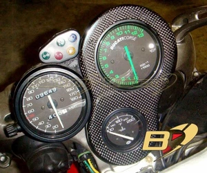 Ducati 748 916 996 998 100% Carbon Fiber Gauge Cover Fairing - Bild 1 von 5