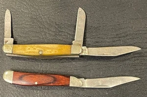(2) BEAR KNIVES LOT--3 BLADE AND 1 BLADE - Picture 1 of 7