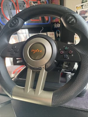 PXN V3 Pro Gaming Racing Steering Wheel For PC/Xbox/PS3/PS4/Switch - Image 1 of 4