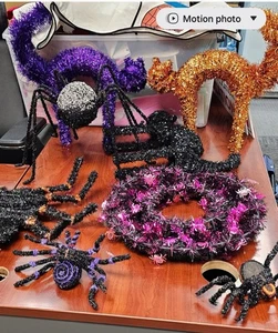 vintage halloween decorations lot 8 Total. Spider From Pier 1 - Picture 1 of 2