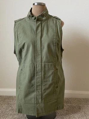 Cabi Explorer Utility Vest Army Green Military Sleeveless Jacket 5101 Sz L - Image 1 of 4