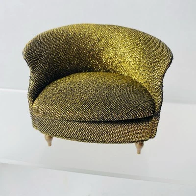 De colección 1960 Ideal Petite Princess Salón Tambor Silla Oro Casa de Muñecas #4411-5 Japón Foto 1 de 4