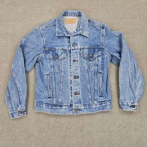 Vintage Levis Jeansjacke 40R Blau Jeans Trucker 70506 0214 Made In USA - Bild 1 von 13