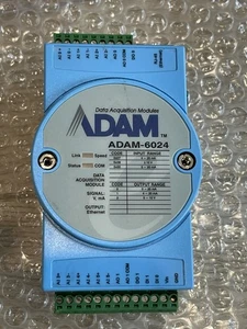 Advantech ADAM-6024 30 Day Warranty Isolated Universal I/O Module Modbus TCP - Picture 1 of 2