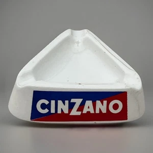 Vintage Cinzano Vermouth Ashtray Triangle Ceramic Made in Italy Richard Ginori - Picture 1 of 6