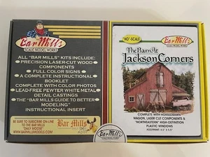 Bar Mills HO scale The Barn At Jackson Corners - Laser-Cut Building - kit #0502 - Picture 1 of 4