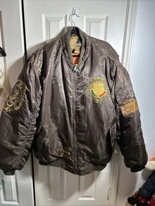 Y2K Barefox Hustlar Men's 3XL Brown/Orange Coat Jacket - Picture 1 of 10