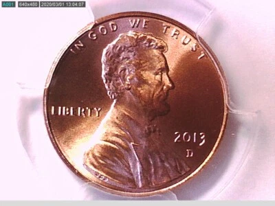 2013 D Lincoln Shield Cent PCGS MS 67 RD 33954674 Video - Image 1 of 3
