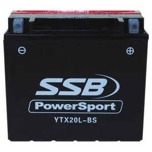 YTX20L-BS MAINTENANCE FREE MOTORCYCLE BATTERY - Picture 1 of 3
