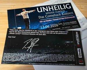 2 Karten Tickets Unheilig Berlin Wuhlheide 13.06.2026 - freie Platzwahl - Bild 1 von 1