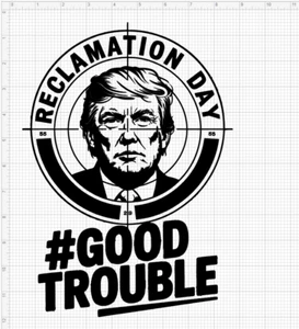 Reclamation Day #GoodTrouble Vinyl Stickers - Picture 1 of 3