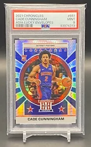 2021-22 Chronicles Cade Cunningham Rookie Lucky Envelopes Jersey #2/8 PSA 9 RC - Bild 1 von 3