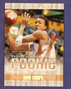2001-02 Upper Deck Hardcourt Exclusives #100 Gerald Wallace #d /25 HI 100C Kings - Picture 1 of 2