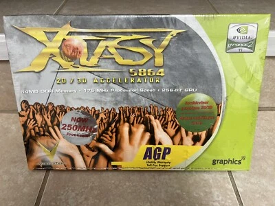 VisionTek Xtasy 5864 nVidia GeForce 2 Ti AGP 64 MB Graphics Card - Image 1 of 4