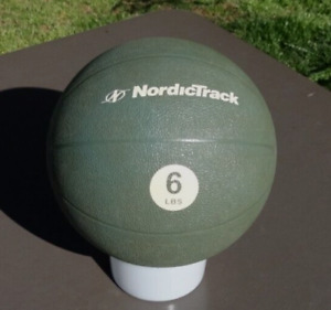 Medicine Ball Nordic Track 6 LBS Strength Training Fitness Green