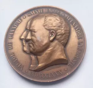 1910 COLLEGE SAINTE BARBE SCHOOL AWARD FRENCH BRONZE MEDAL - Picture 1 of 2