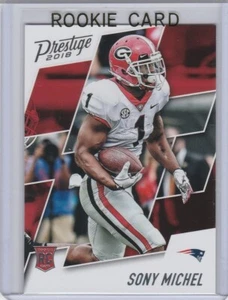 SONY MICHEL ROOKIE KARTE 2018 Prestige RC New England Patriots GEORGIA BULLDOGS - Bild 1 von 2