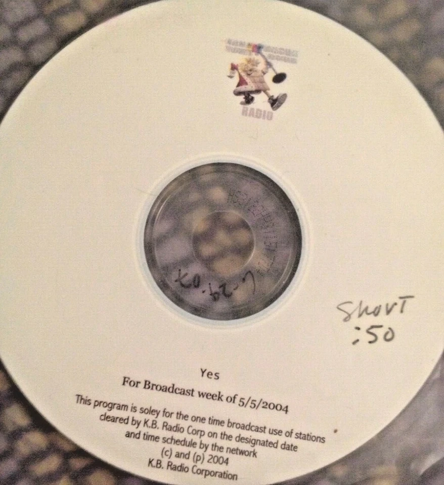 RADIO SHOW: KING BISCUIT HOUR 5/5/04 YES  LIVE IN CONCERT 12/10/74 BOSTON Foto 1 de 1