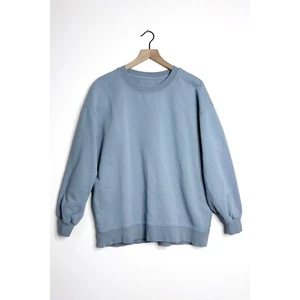 LULULEMON Perfectly Oversized Crew Neck Sweatshirt Light Blue size 10-12 - Picture 1 of 7