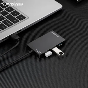 Hub USB 3.0 Yuanxin 4 puertos calidad premium delgado con paquete minorista 5 Gbps VELOCIDAD - Imagen 1 de 5