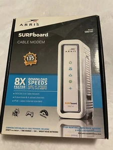 ARRIS SURFboard SB6141 Docsis 3.0 Cable Modem No Power Supply - Picture 1 of 5