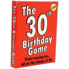 30th Birthday Gift for her or for him. 30th Birthday Card Game. 30 birthday fun!